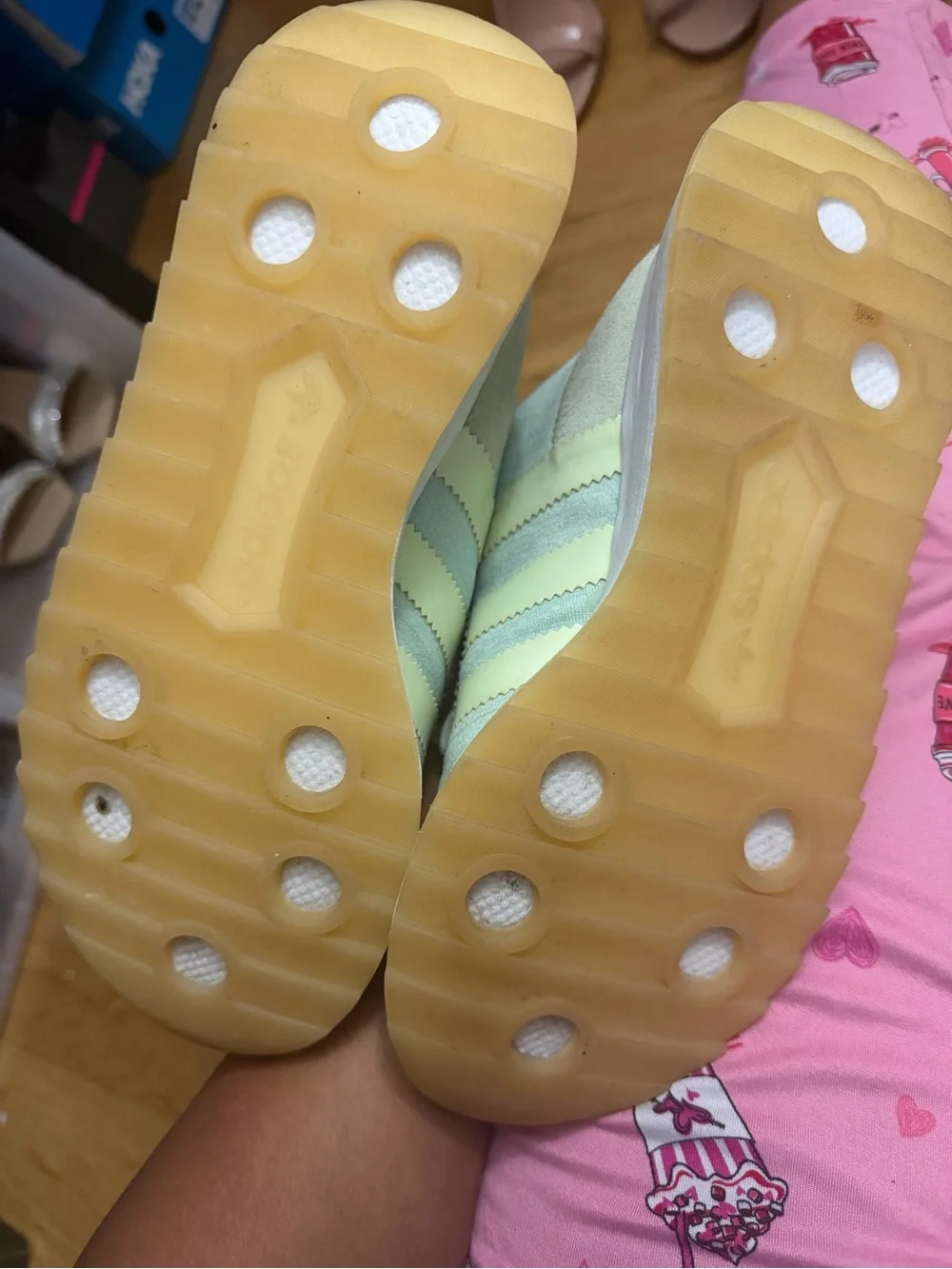 Women’s Adidas Mint Green Athletic Sneakers - Lightweight Comfort